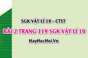 Giải bài 2 trang 119 SGK Vật lí 10 Chân trời sáng tạo